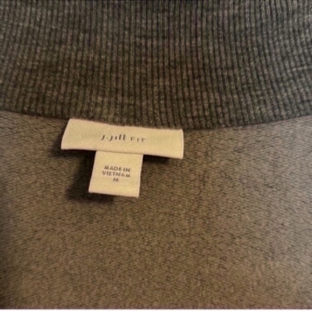 J. Jill Gray Open Front Sweater - Picture 2 of 4
